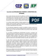 Alguna Responsabilidad Tendrá El Ministro