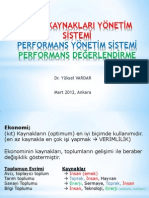 İKYS Performans Yönetimi Eğitim Notu Mart 2012 - Yv