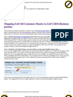 Mapping SAP SD Customer ...AP CRM Business Partner