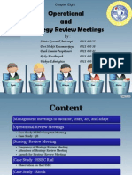 Chap 8 - Operational and Strategic Review Meetings