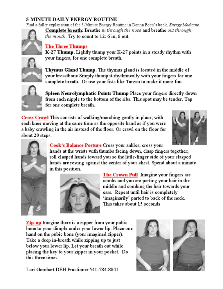 5 Minurte Energy Routine | PDF