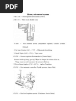 History of Control System