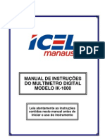 Manual Multimetro Icel IK1000