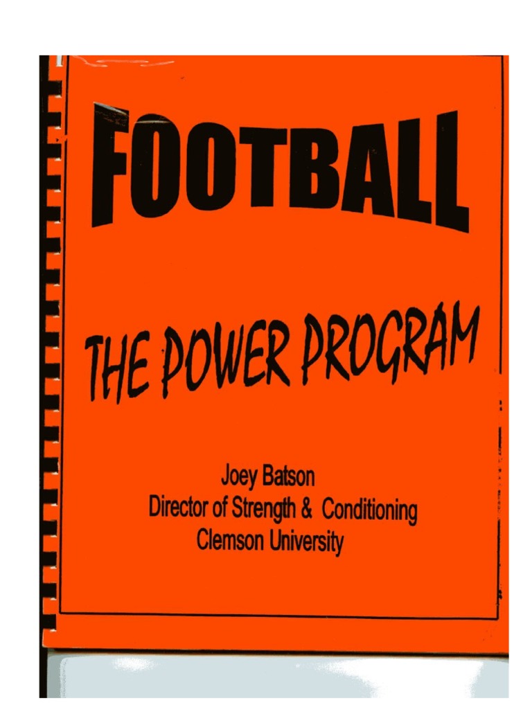 Clemson Power Program Pdf