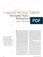 Capital Versus Talent