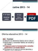 Alumnos-As 3º ESO - Oferta 4º ESO Curso 13-14