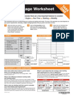 Wattage Worksheet: Engine Run Time Starting Wattage Mobility