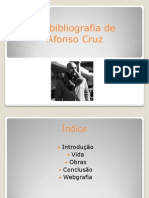 Biobibliografia de Afonso Cruz