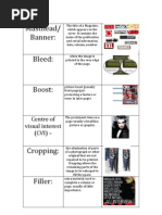 Magazine and Newspaper Terminology Guide | PDF | Page Layout | Text