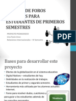 Sistema de Foros Digitales para Estudiantes de Primeros