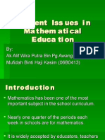 Download Current Issues in Mathematical Education by SKH SN12594058 doc pdf