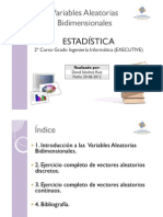 Variables Aleatorias Bidimensionales