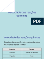 Velocidade Das Reacções Químicas