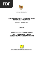 Download Permen PU No 21 Tahun 2010 tentang Organisasi dan Tata Kerja UPT Kementerian PU by Setang Besar SN125949488 doc pdf