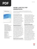 Adobe Lifecycle PDF Generator Datasheet