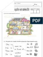 Prova de Inglês - 6º Ano