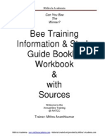 Bee Training Information & Study Guide Booklet Workbook & With Sources
