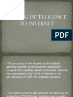 Adding Intelligence to Internet