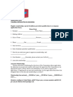 Application Form CAFA
