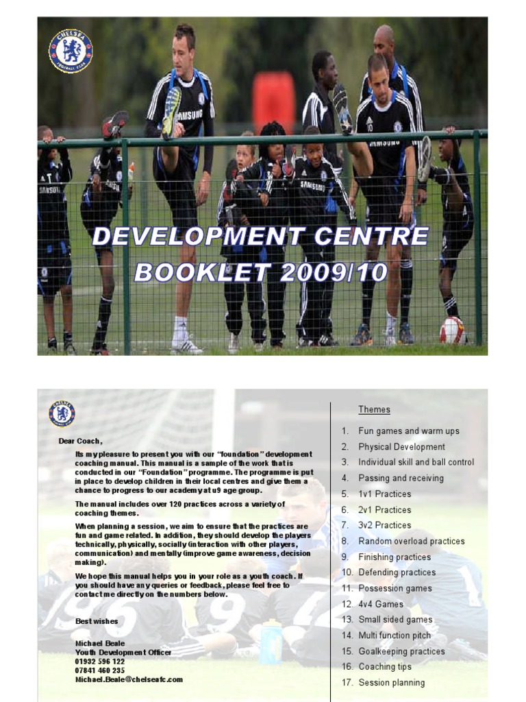 Chelsea Fc Development Centre Training Manual Defender Association Football Athletic Sports