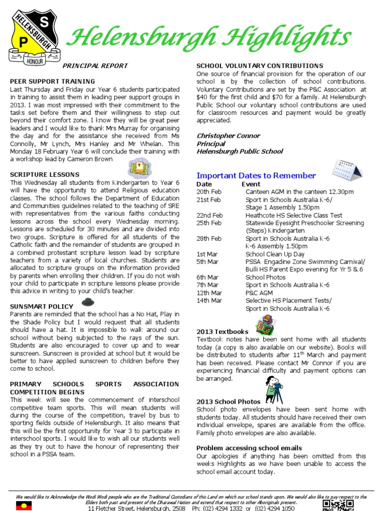 Highlights Issue 4-1 PDF | PDF | Secondary School | State School