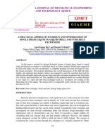 A Practical Approach to Design and Optimization of Shell and Tube Heat Exchanger