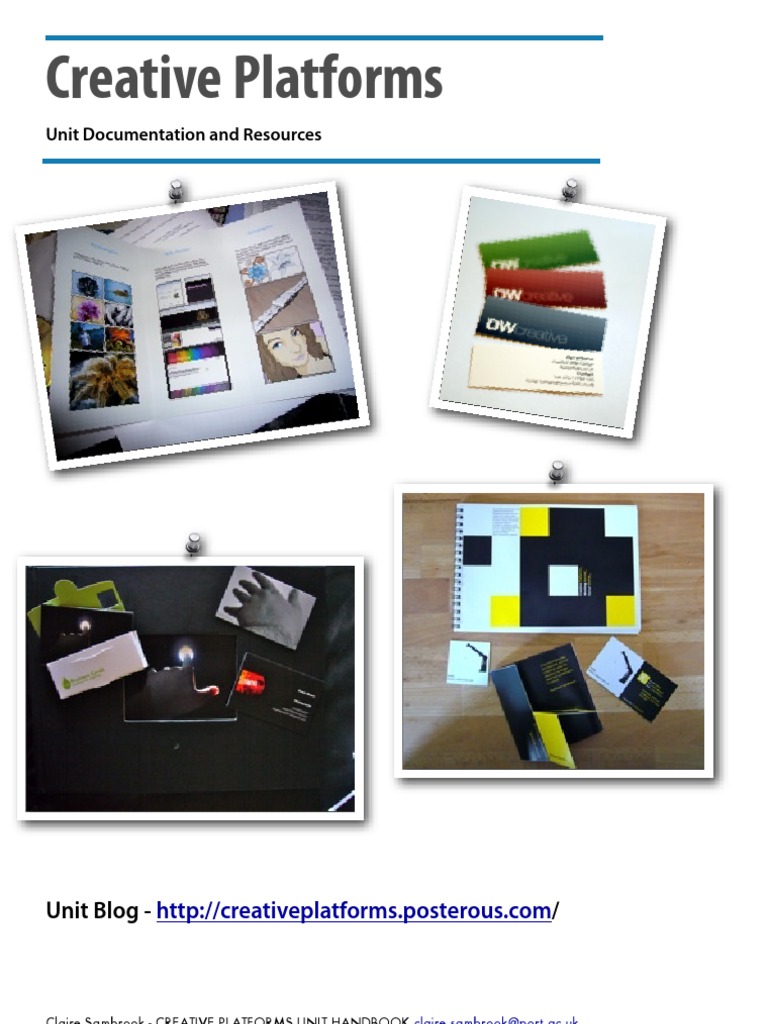 Unit Handbook - Creative Platforms | PDF | Educational Assessment ...
