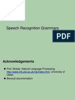 Speech Recognition Grammars