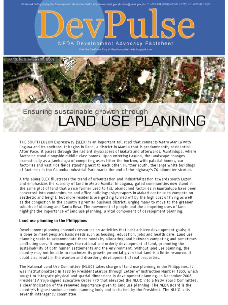 Land Use Planning in the Philippines | PDF | Sustainability | Economies
