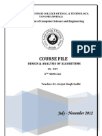 Daa Course File Final 2012