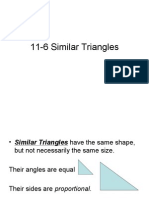 11-6 Similar Triangles