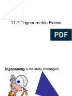 11-7 Trigonometric Ratios