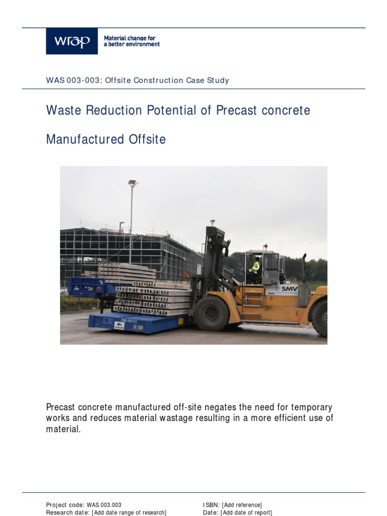 Pre-Cast Concrete - Full Case Study1 | PDF | Precast Concrete | Concrete
