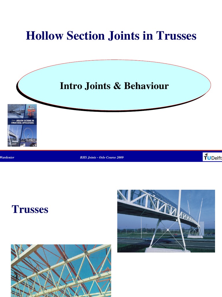 RHS Joint Design in Hollow Trusses | PDF | Truss | Structural Steel
