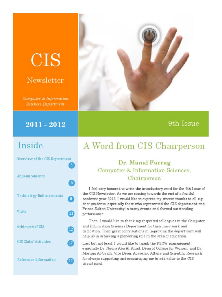 CIS Newsletter 2011-2012 Highlights | PDF | Cisco Certifications ...