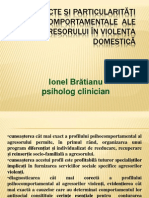 Aspecte Și Particularități Psihocomportamentale Ale Agresorului În Violența