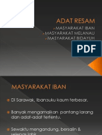 ADAT RESAM Iban, Melanau, Bidayuh