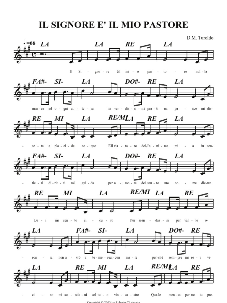Il Signore e' Il Mio Pastore