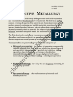 Extractive Metallurgy Processes