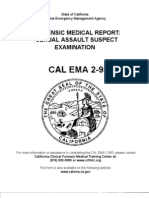 CAL EMA 2-950: Forensic Medical Report: Sexual Assault Suspect Examination