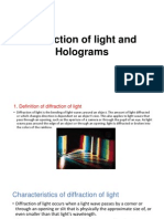 Diffraction of Light and Holograms