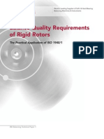 Balance Quality Requirements of Rigid Rotors- The Practical Application of ISO 1940-1