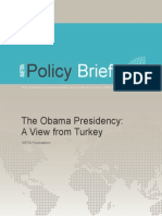 SETA Policy Brief No 29 the Obama Presidency a View From Turkey