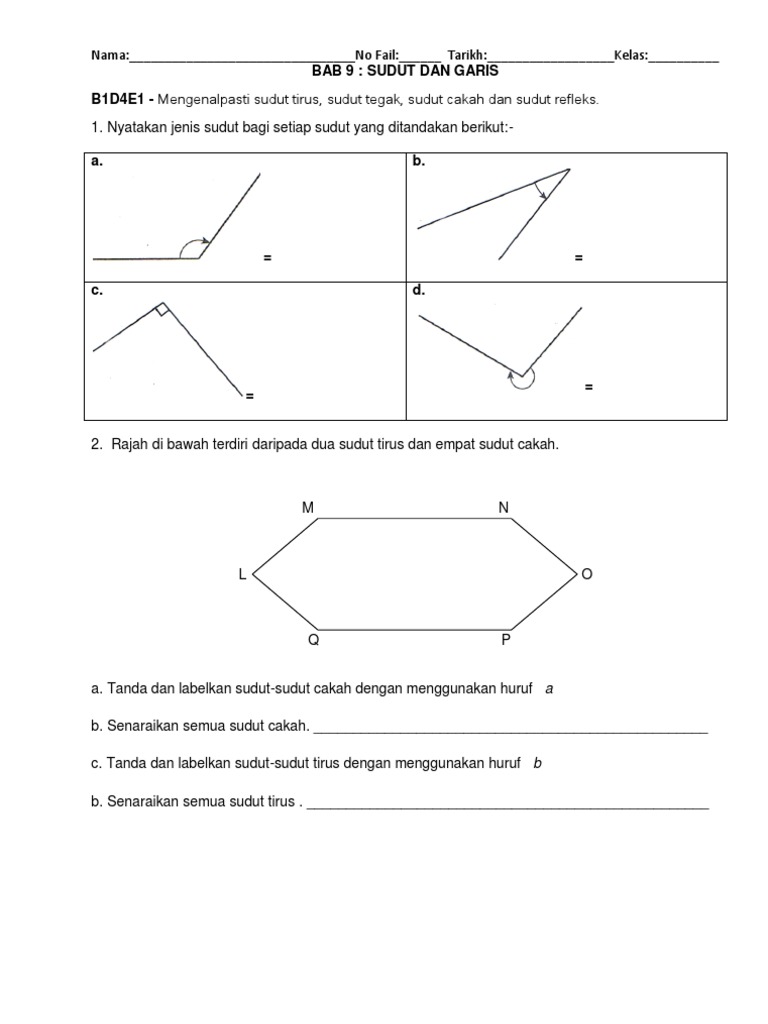 Bab 9 Sudut Dan Garis