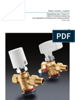 Valves, Controls + Systems Regulating Valve "Cocon Q" Valve For Hydronic Balancing and Regulation of Heating and Cooling Systems