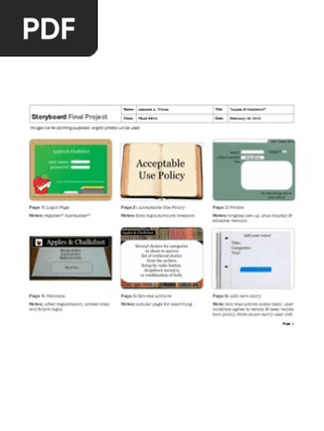 Storyboard for Site