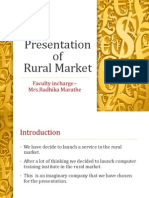 Presentation of Rural Market