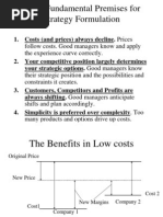 Low Cost and Experience Curves