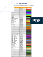 Colores HTML