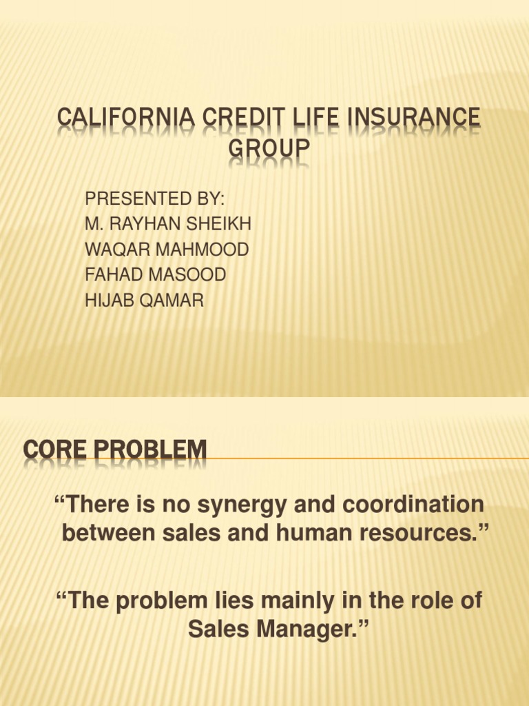 California Credit Life Insurance Group